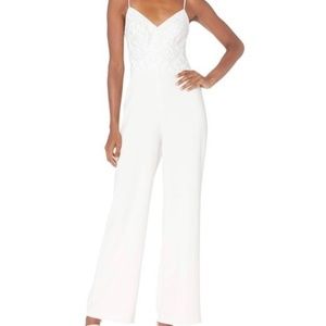 NWT Eliza J Wide Leg Sequin Jumpsuit